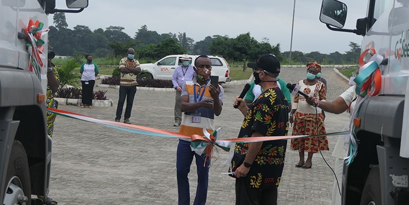  DDG-P4D Kenton Dashiell commissioning the newly acquired trucks. 