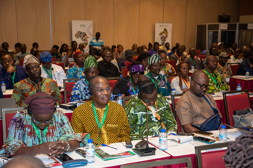 Stakeholders and participants during the seed summit in Benin.