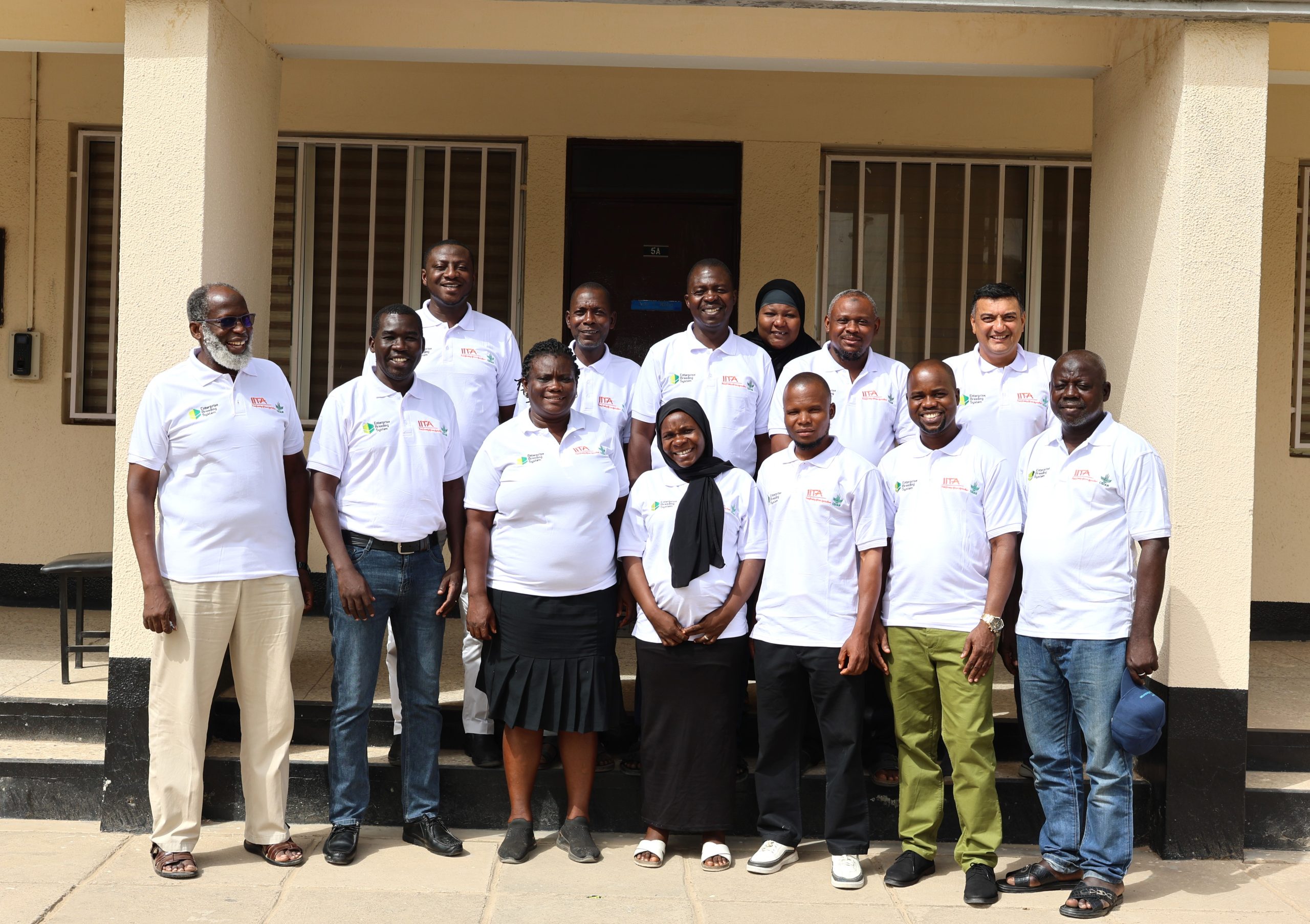 EBS adoption training in Nigeria, IITA cowpea breeding team.