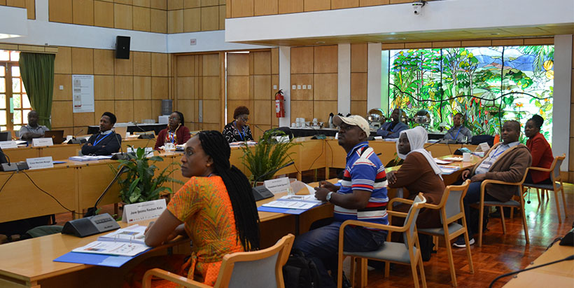 Participants listen in during the introductory sessions of the course.