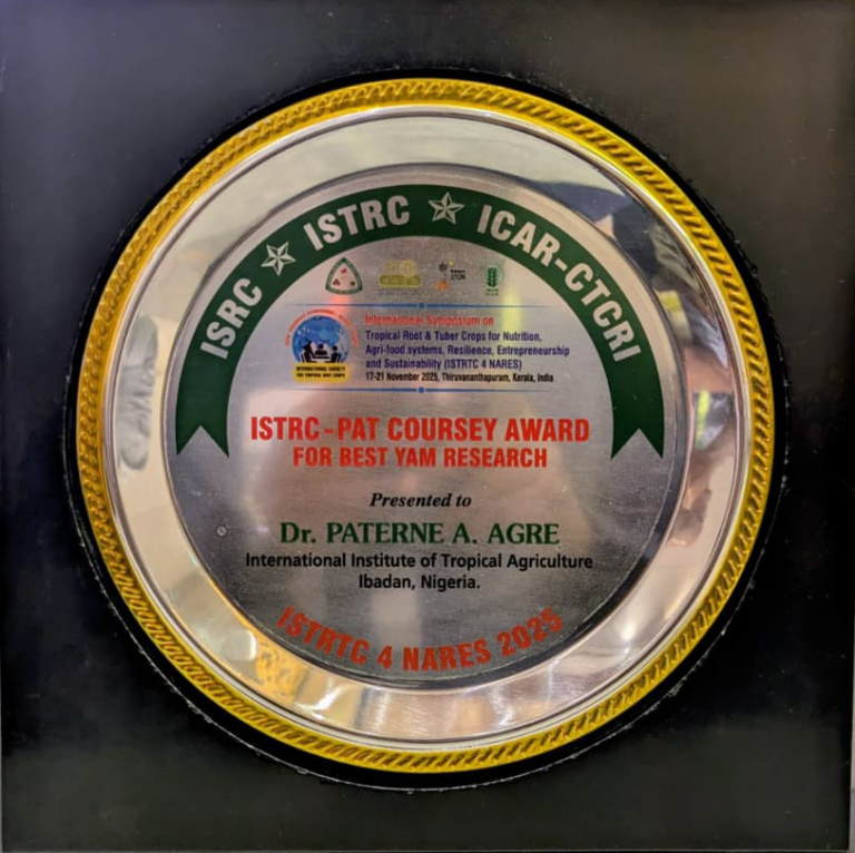 Yam research award.