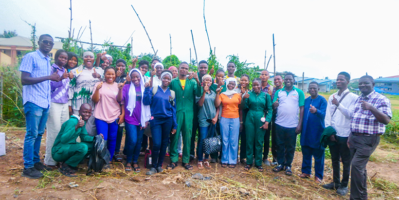 IITA-Goseed representative, lecturers and participating students at LASUSTECH. 