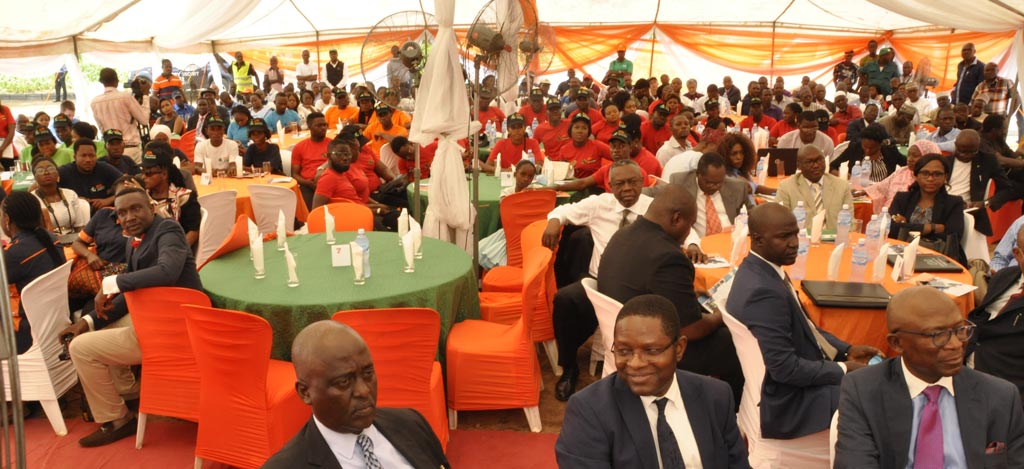 Picture of Agripreneurs from the various Nigeria locations and guests from AfDB and partners based in Abuja listen to AfDB President Akinwumi Adesina’s talk.