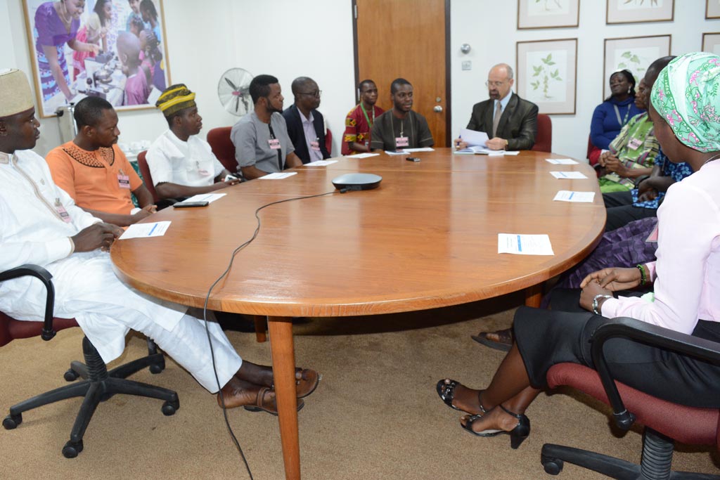 Picture of DDG Kenton Dashiell welcoming and addressing the youth delegates