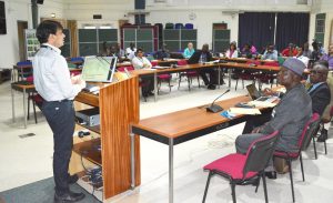 Picture of Lava Kumar, Head, Germplasm Health Unit, emphasized the importance of collaborative effort, partnership,  and commitment in developing a prevention  and disease management strategy