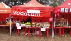 Picture of an array of agricultural products finished and fresh were displayed during the celebrations.