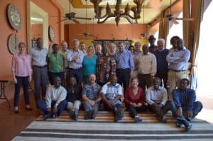 Picture of IITA BoT members with IITA management and directorate