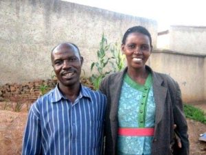 Picture of Claudine and her husband Manassé.