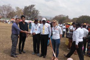Picture of staff, scientists, partners, and friends of IITA in Bukavu having a great time during the celebrations in Kalambo.