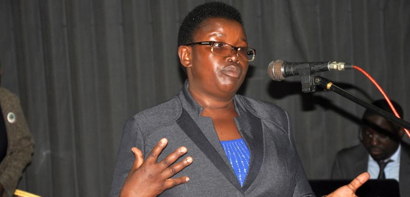 Picture of IITA’s Edidah Ampaire highlight’s the role of women in climate change adaptation issues.