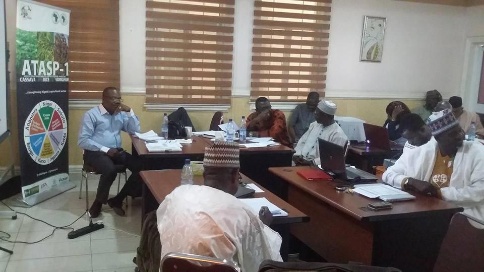 Picture of participants brainstorming on issues during the meeting.