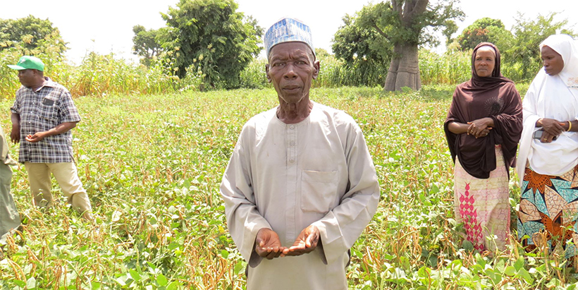 A Farmer at the field day.