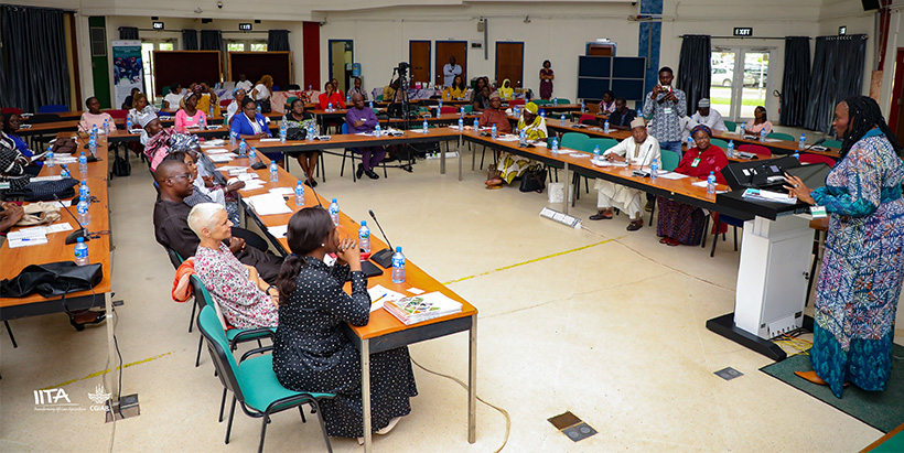 A project beneficiary, Ebun Feludu, stating how the SWEAN training has impacted her business.