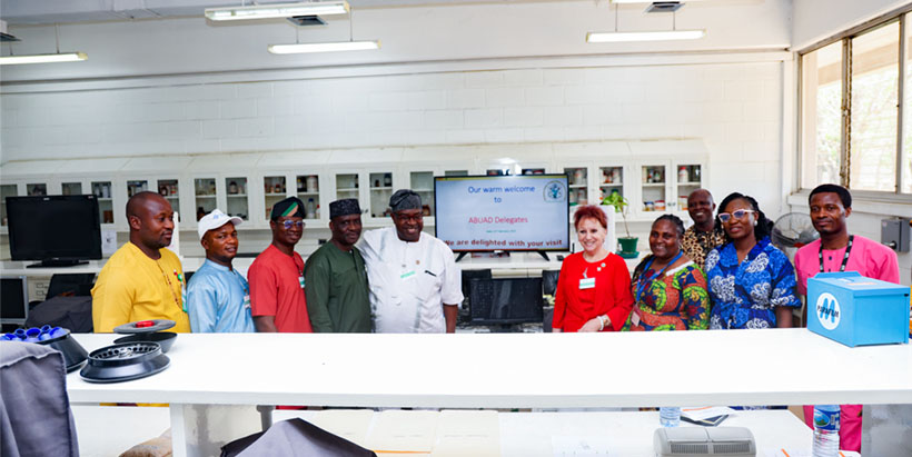 ABUAD's delegation with IITA Virology and Germplasm Health unit team.