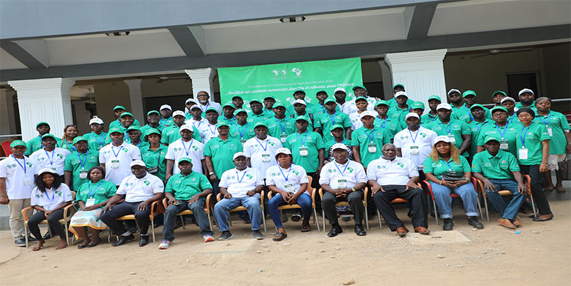  Participants of the cassava production training in Togo.