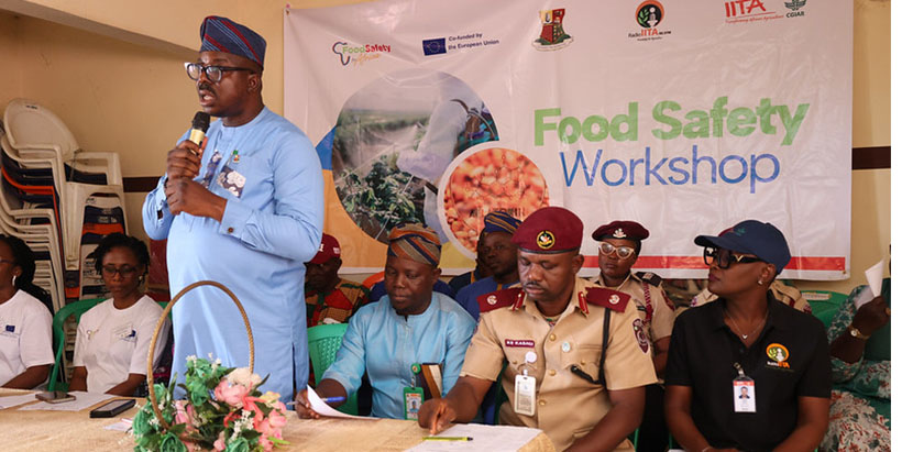 Akinyele Local Government Chairman, Honorable Akinwole Akinyele during his opening remarks.