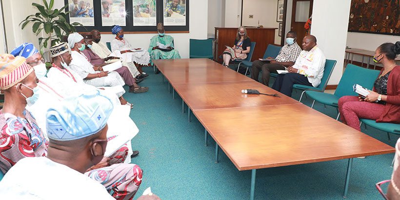Baale of Araromi confers chieftaincy title on IITA Director General