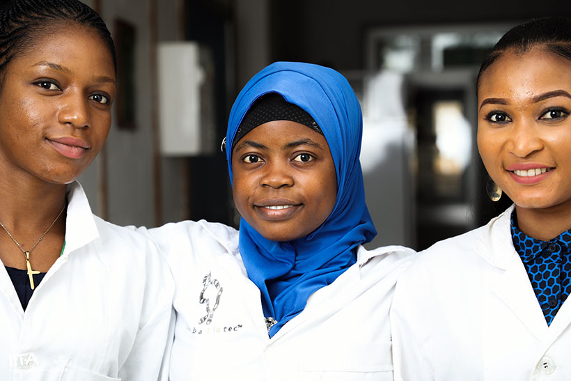 Aspiring women scientists.