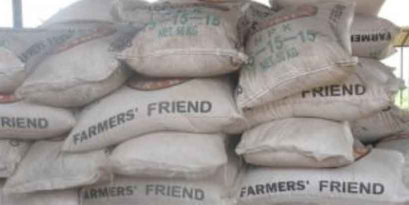 Bags of NPK fertilizer
