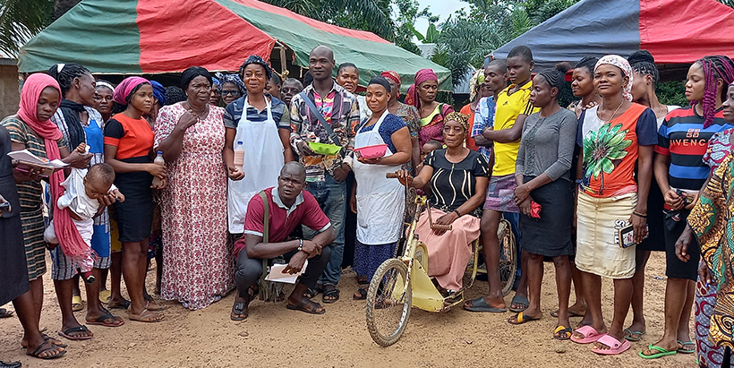 Beneficiaries of the training.