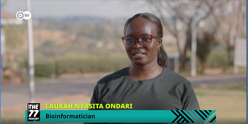 Bioinformatics student Laurah Ondari.