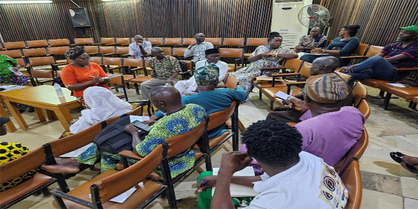 Stakeholders in one of the group discussions about plantain market segments, target production environments and target product profiles (photo by: Vish/IITA).