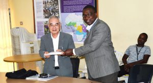 Picture of The IITA Station in Abuja hosted Mitsuhiko Ota, the Advisor, Business Planning Division of the Business Planning Department, NTC-Japan