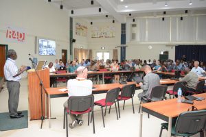 Director for Research Support, Tonny Omwansa, anchoring the session on research support.