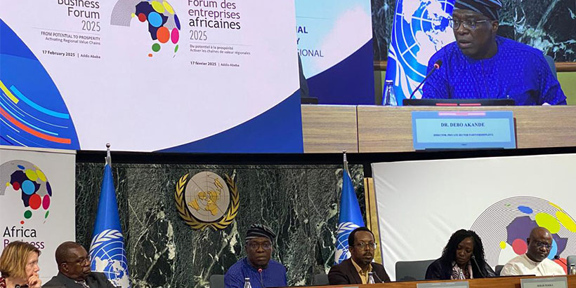 Dr Akande speaking about IITA’s Technology for African Agricultural Transformation (TAAT) program and BIP’s scaling models during the Roundtable Two.