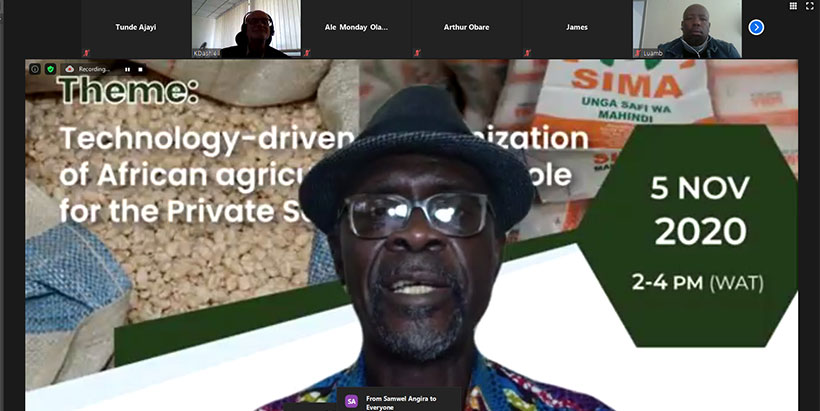 Dr Kwesi Atta-Krah, moderating the webinar.