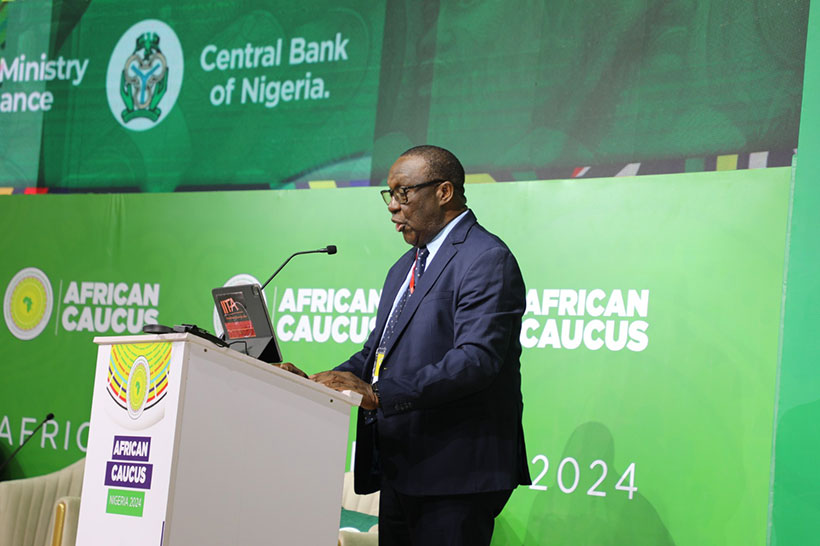 Dr. Simeon Ehui during his panel discussion opening remarks.