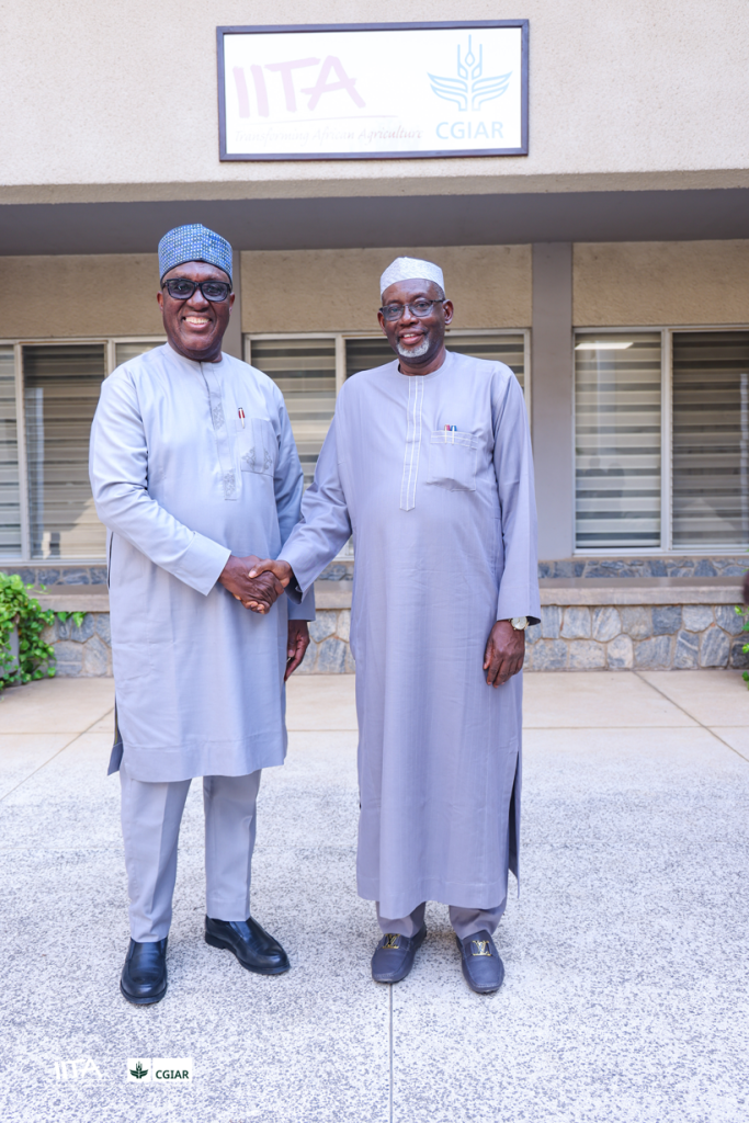 Dr Simeon Ehui with Governor Umar Namadi.