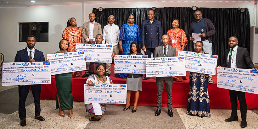 Eight youth agripreneurs received the grants after presenting their business plans.