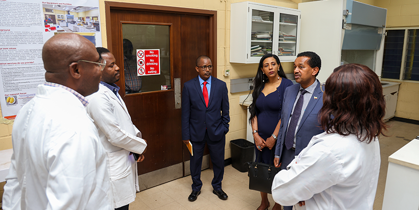 Ethiopia Ambassador and team visits IITA Nutrition Laboratory