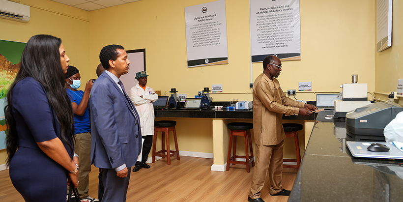 The team visits Regional Hub for Fertilizer and Soil Hub