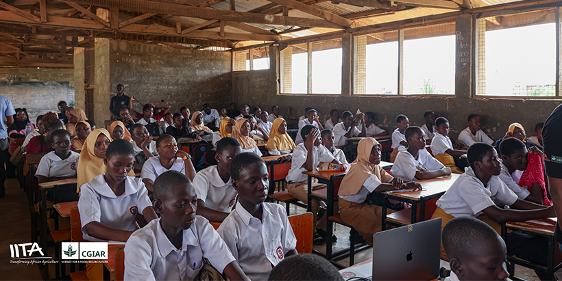 Focused moments as students of Ojoo High School explore the future of agriculture.
