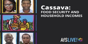 Speakers at the Cornell Alliance webinar. (L-R) Top: Drs Tessy Madu and Chiedozie Egesi; Bottom: Drs Siraj Kayondo and Ismail Rabbi.