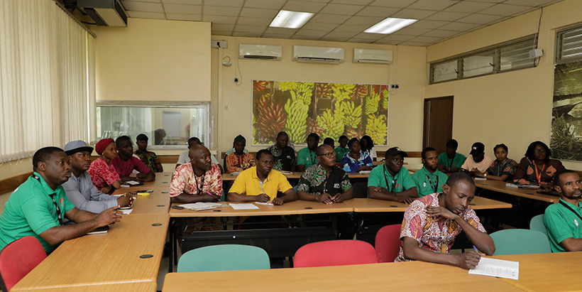Frontline staff engaged in an enlightening session.