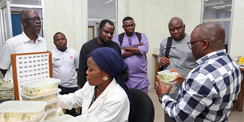GCA delegates on a tour of the gene bank