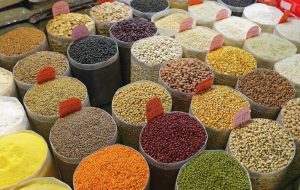 Picture of grains in baskets