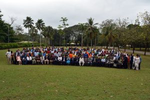 Group photo of IITA50 science conference participants.