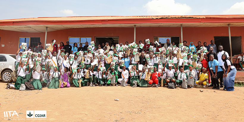 IARSAF members and students of Army Day Secondary School during an interactive outreach session focused on agriculture and innovation.