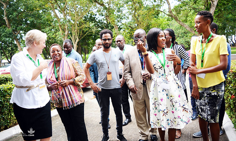 IFAD fellowship awardees at a past training