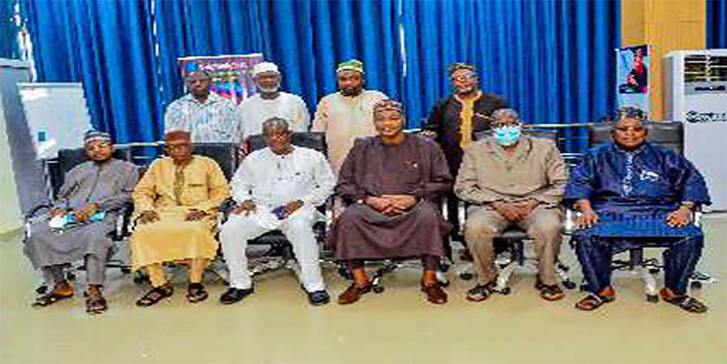 The IITA-Kano delegation with BUK Vice-Chancellor, Prof Sagir Adamu Abbas.