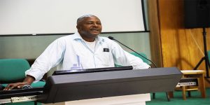 IITA DG giving his remarks at the seminar.