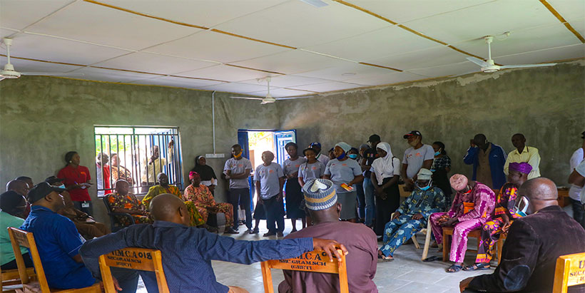 DG Sanginga meeting with the teachers and principal of UMCA, and the Igbeti community members.
