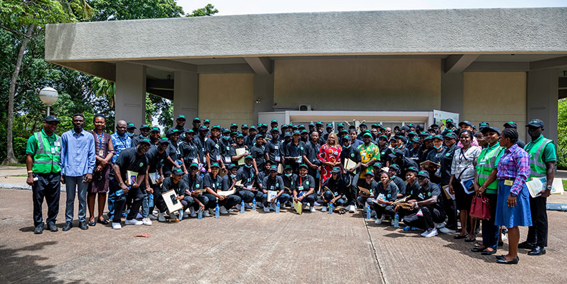  IITA GHU and NAQS officials with the trainees during the one-day training.