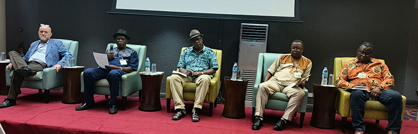 Panelists from IITA, SLARI and FSRP during the panel session.