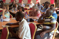 IITA management and Board members visiting Humidtropics R4D platform in Ug anda