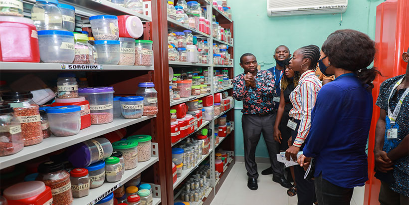 IARSAF team touring the NAGRAB’s seed bank.